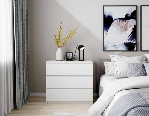 Лаконичный дизайн проект спальной комнаты в современном стиле. 04