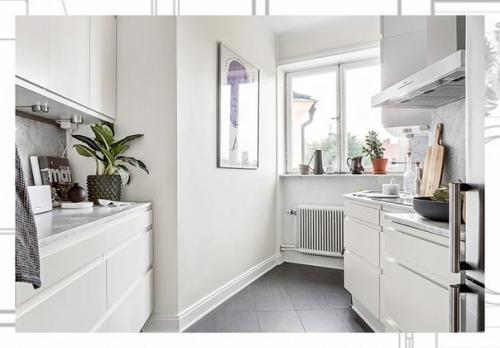 Скандинавский дом в сером цвете с яркими деталями. 06