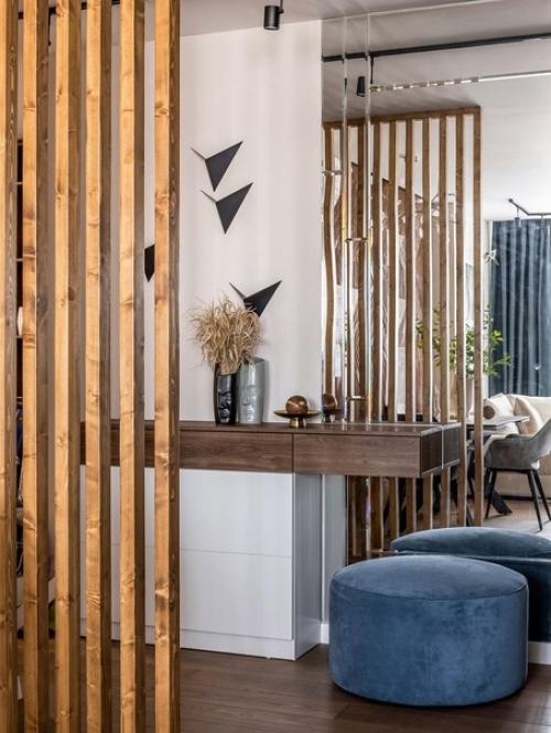 Интерьер кухни - гостиной в современном стиле. 09