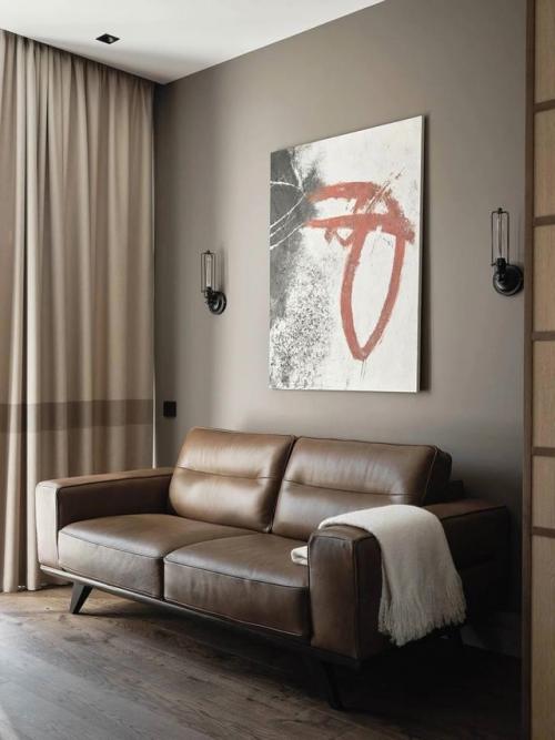 Светлая бежевая квартира в Москве. 08