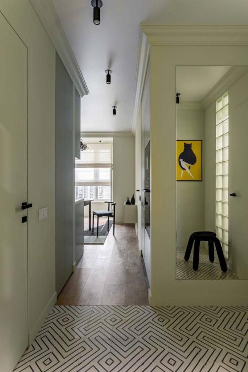 Маленькая квартира в сложных оттенках. 03