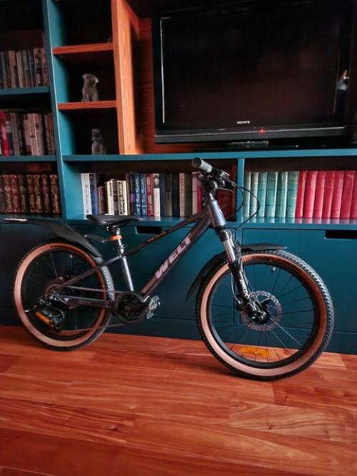 Подарил Саше на ДР велосипед и научил кататься, теперь он к нам в гости без колёс не приезжает. 01