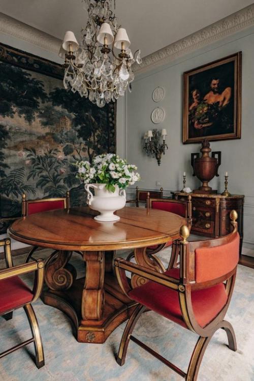 Очарование английского загородного стиля и французская изысканность в интерьере парижской квартиры. 08
