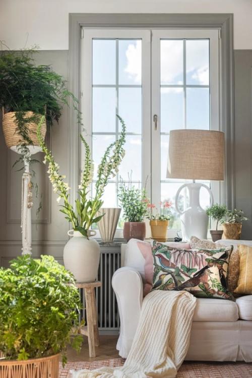 Как создать летнюю романтику в интерьере с помощью цветов, пастельных оттенков и текстиля. 04