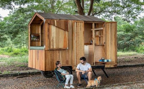 Экодом на колесах: он полностью из дерева. 02