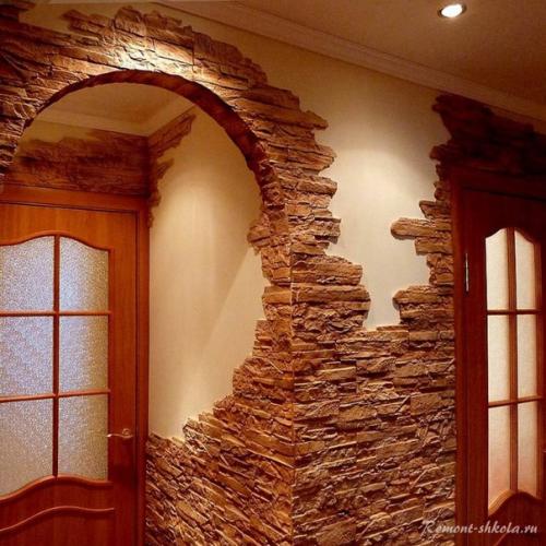 Декоративный камень в интерьере - 9 отличительных фото. 01