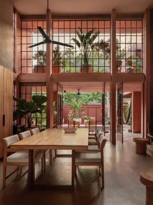 Красный дом в Мексике: архитектура, вписанная в природу. 07