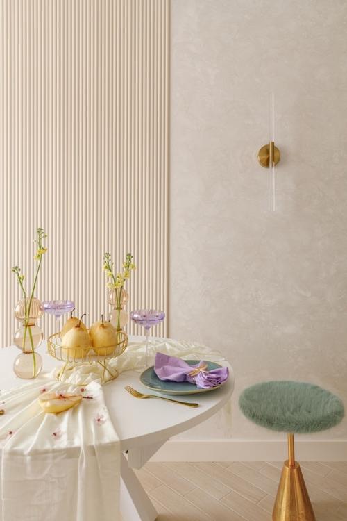 Нежный интерьер 1-комнатной квартиры 37, 6 м 2 в Ессентуках. 03