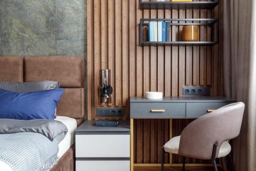 Декоративные рейки - нетривиальный способ декорирования стен или потолка. 06