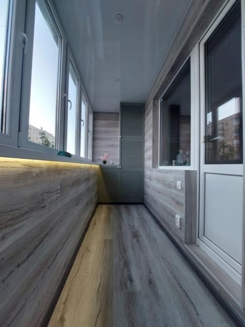 Лоджия в 5-ом микрорайоне - Лоджия под Ключ - всё от остекления до уборки строительного мусора и монтажа функциональных аксессуаров. 07