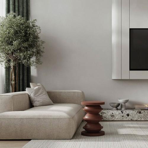 Кадры прихожей и кухни - гостиной в современном стиле. 06