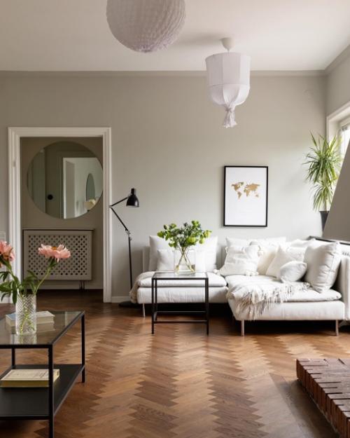 Угловой диван в гостиной. 04