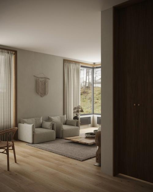 Гостиная в стиле минимализм. 05