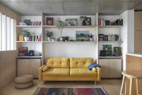 Интерьер квартиры - студии 51 кв. 01