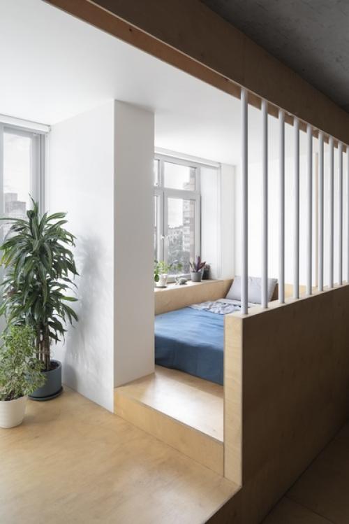 Интерьер квартиры - студии 51 кв. 04