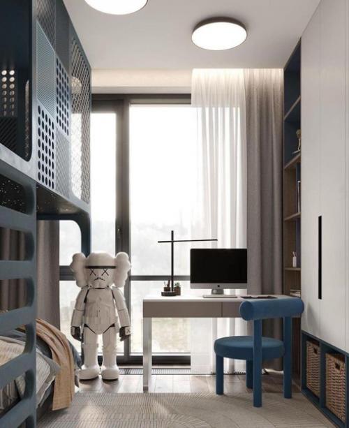 Ух, цветовое решение для детской, конечно, спорное. 05