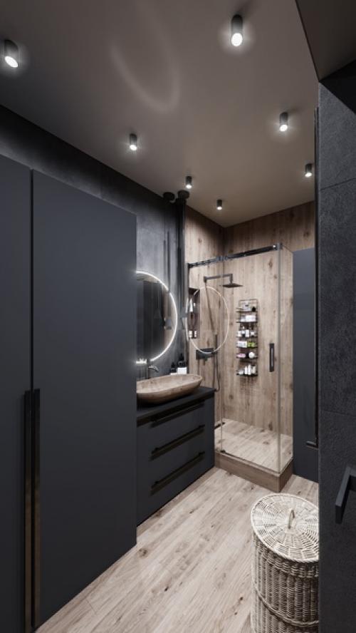 Ванная комната.  Площадь помещения 5, 25 кв. 02