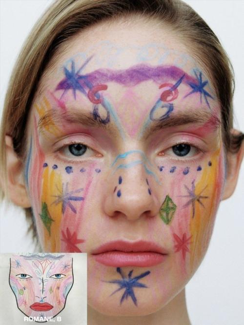 В проекте Draw Me A Face фотограф пит стар и визажистка Тициана Раймондо превратили детские рисунки в настоящий макияж.  