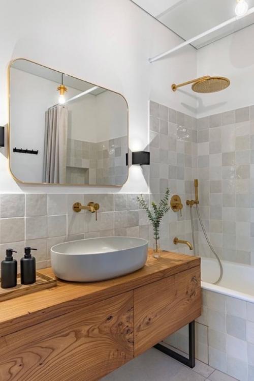 Лаконичный интерьер московской квартиры с элементами современной классики и мебелью в стиле mid - Century Modern. 08