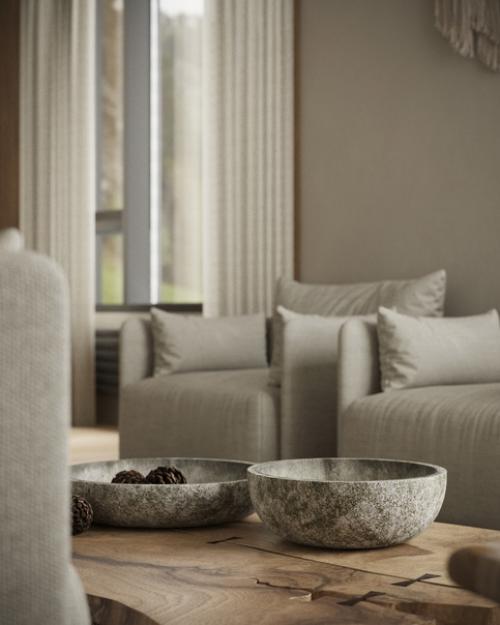 Гостиная в стиле минимализм. 09