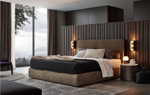 Спальни в стиле модерн - изящный современный дизайн. 06