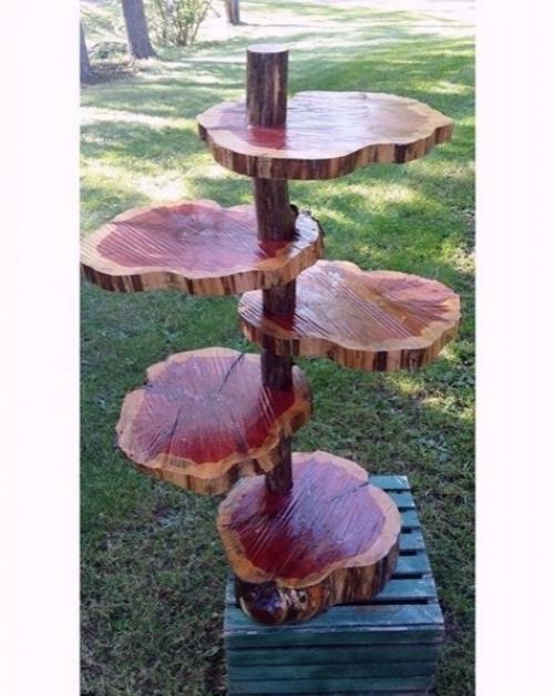 Спилы дерева как материал для творчества. 09