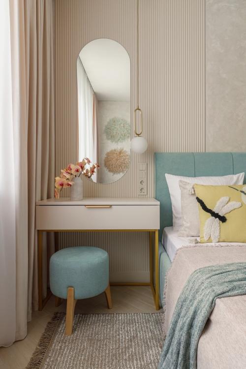 Нежный интерьер 1-комнатной квартиры 37, 6 м 2 в Ессентуках. 06