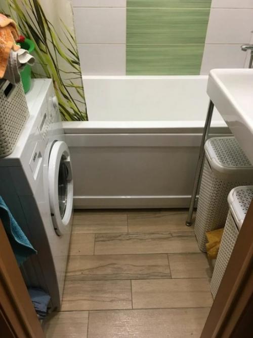 Очень продуманная ванная. 04