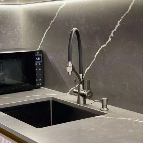 Какой утонченный интерьер кухни. 04