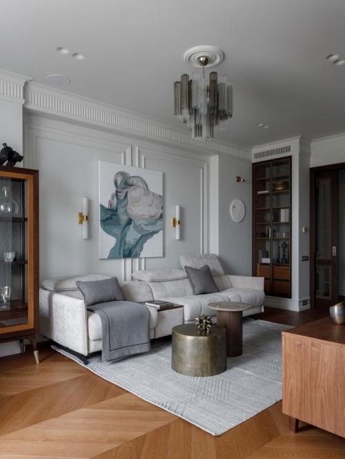 Американская классика в московской квартире площадью 140 м. 01