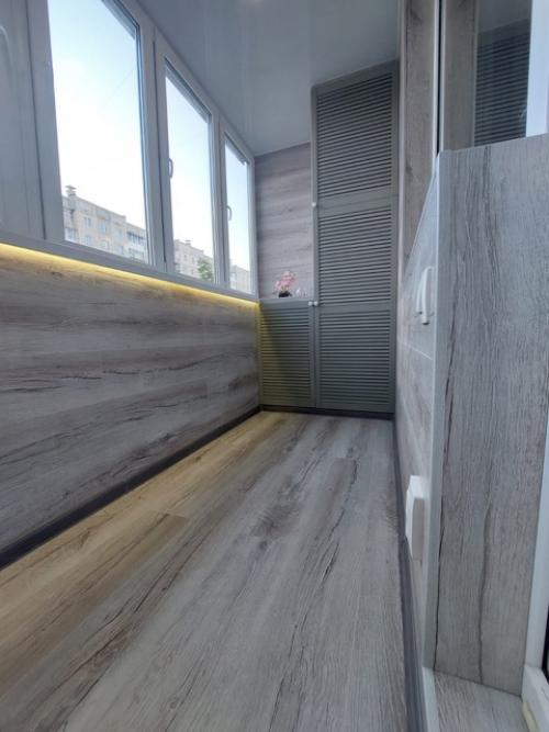 Лоджия в 5-ом микрорайоне - Лоджия под Ключ - всё от остекления до уборки строительного мусора и монтажа функциональных аксессуаров. 06