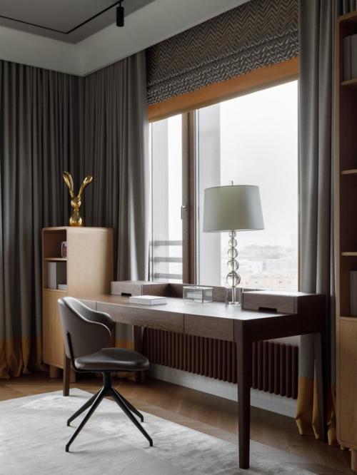 Американская классика в московской квартире площадью 140 м. 06