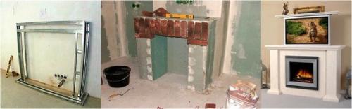 Камин из гипсокартона своими руками. 03 Камин из гипсокартона своими руками. 03