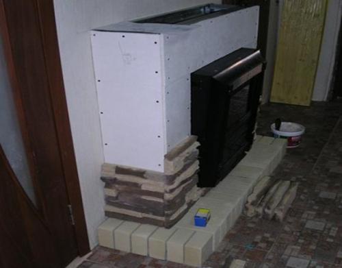 Камин из гипсокартона своими руками. 08 Камин из гипсокартона своими руками. 08