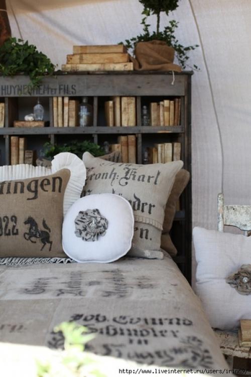 Альбом номер 1. мешковина, джутовые мешки - это самый экологичный, крепкий и очень дешевый материал для обивки мебели и оформления интерьера. 08