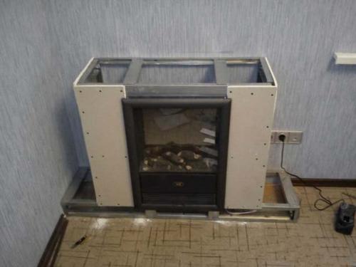 Камин из гипсокартона своими руками. 01 Камин из гипсокартона своими руками. 01