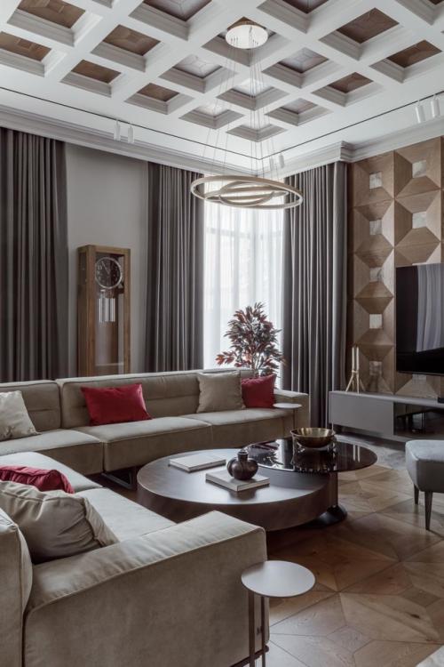 Дом в стиле американской классики: элегантность и комфорт для большой семьи. 01