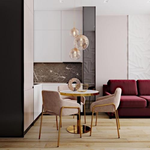 Интерьер кухни - гостиной. 01