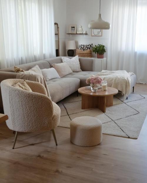 Угловой диван в гостиной. 01