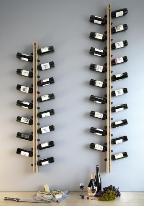 Полки для вина на кухне. 06