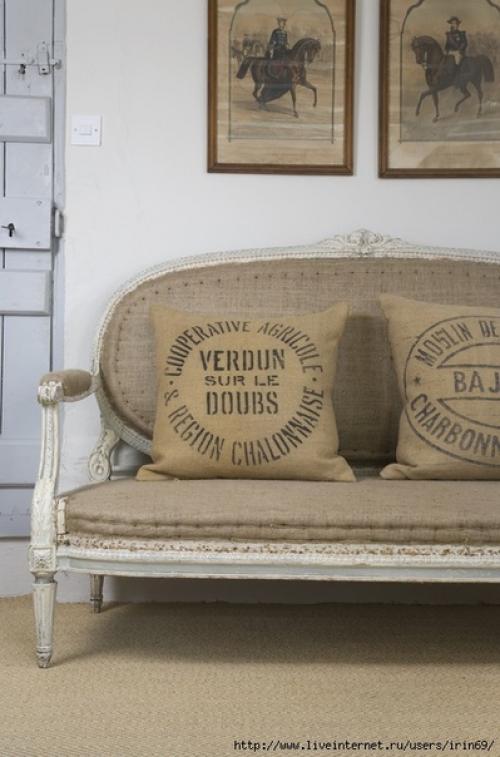 Альбом номер 2. мешковина, джутовые мешки - это самый экологичный, крепкий и очень дешевый материал для обивки мебели и оформления интерьера. 04