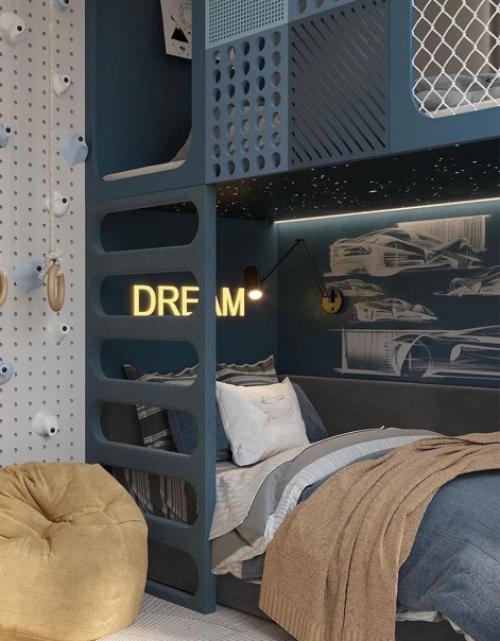 Ух, цветовое решение для детской, конечно, спорное. 07