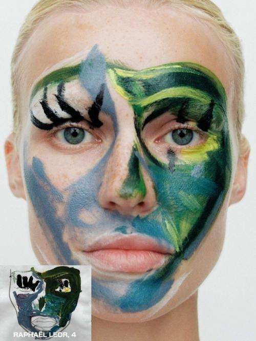 В проекте Draw Me A Face фотограф пит стар и визажистка Тициана Раймондо превратили детские рисунки в настоящий макияж. 01
