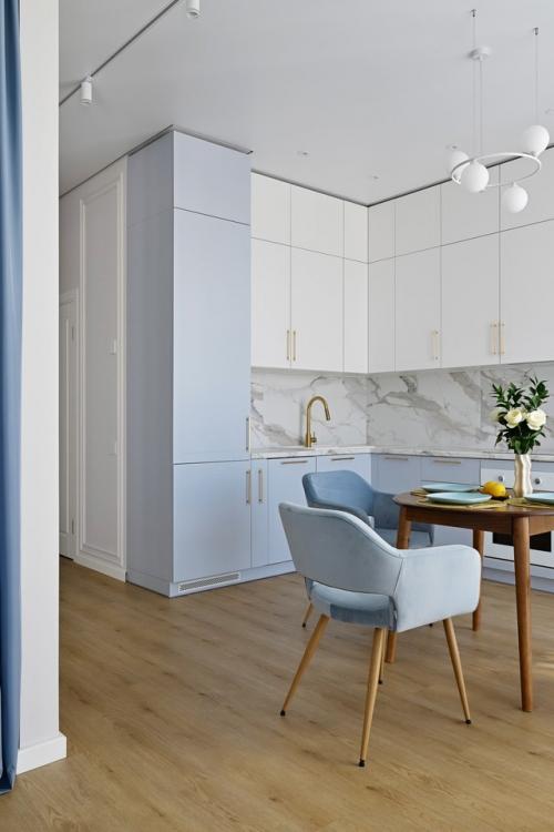 Нежный интерьер квартиры 37, 4 м 2 в Москве. 02