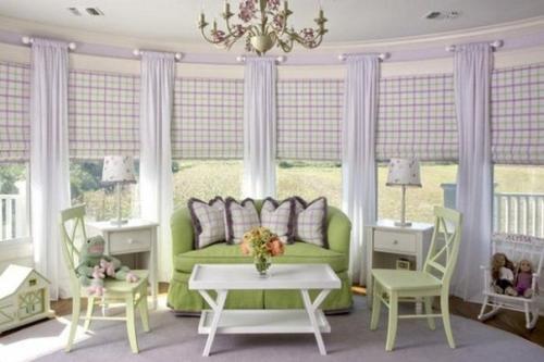 Шотландская клетка в интерьере. 08