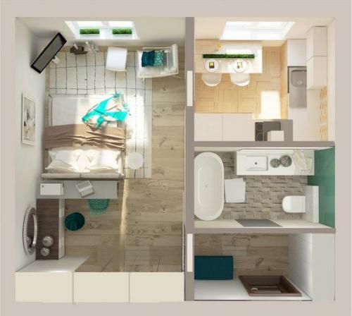 Перепланировка недели: однокомнатная квартира в панельном доме. 04