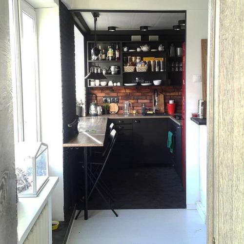 Стильная кухня в хрущевке. 07