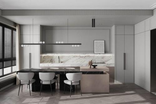 Классические детали и успокаивающие цвета создают тщательно продуманные жилые помещения, шикарная спальня и роскошная ванная. 02