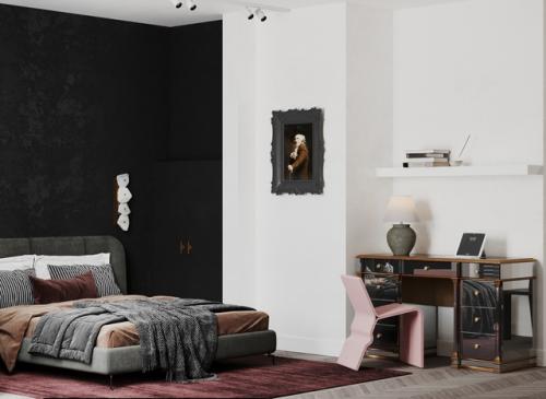 Атмосферный проект 1-комнатной квартиры 45 кв. 02