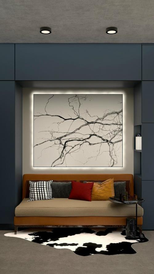 Креативный проект квартиры - студии 25 м 2 для молодого мужчины. 04